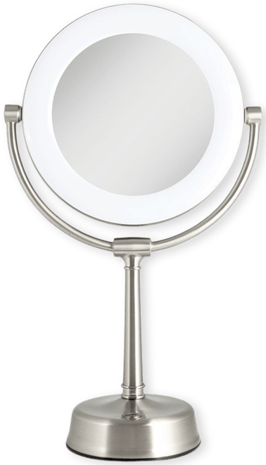 Lexington Lighted Makeup Mirror with Magnification – Zadro