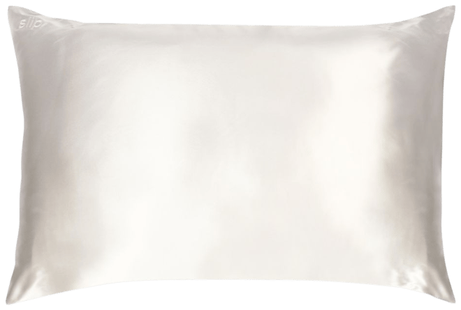 SLIP Silk Pure Silk Queen Pillowcase, White, Queen (20 x 30 Inch)