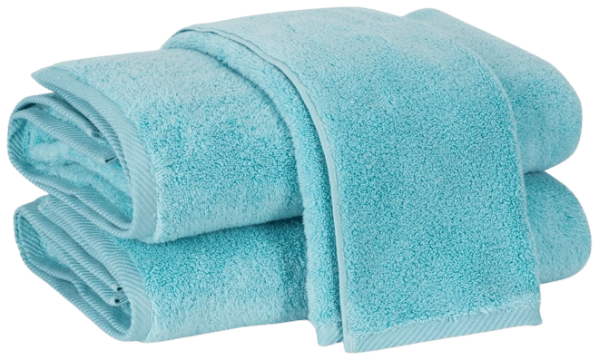 Matouk Whipstitch Bath Towels (Pool/White)