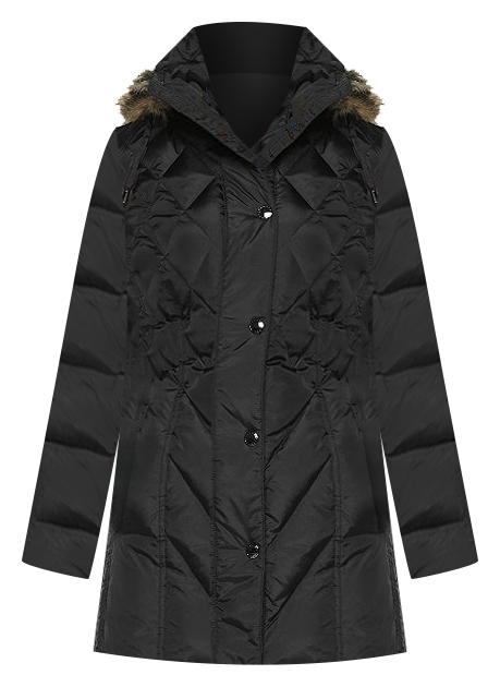 London fog faux fur hooded down puffer outlet coat