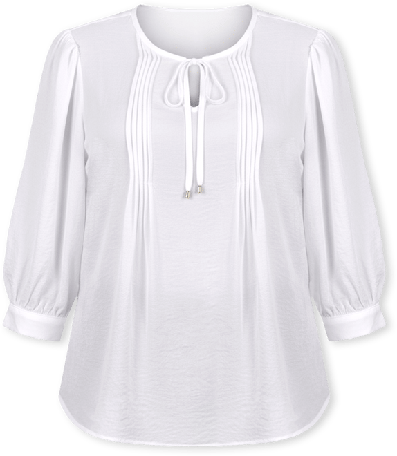 Plus Size Satin Blouse