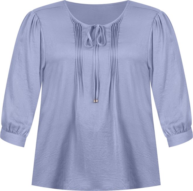 Plus Size Satin Blouse