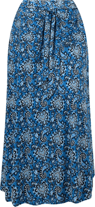 Plus Size Maxi with Sash Waist Tie Skirt