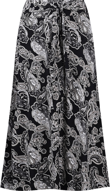 Plus Size Maxi with Sash Waist Tie Skirt