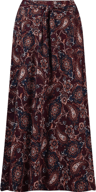 Plus Size Maxi with Sash Waist Tie Skirt