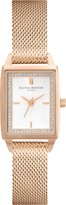 Women's Quartz Rose Gold-Tone Stainless Steel Bracelet Watch 25.5mm x 20.5mm