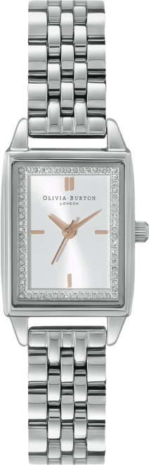 Women's Quartz Silver-Tone Stainless Steel Bracelet Watch 25.5mm x 20.5mm