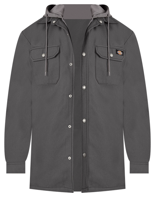 DICKIES FLEECE HOODED DUCK SHIRT HYDROSHIELD JACKET Black XL