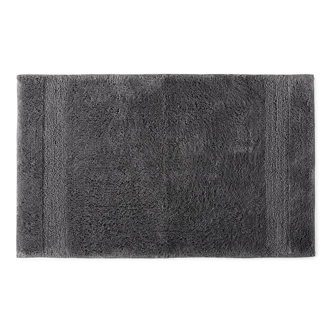 Fieldcrest Heritage Spa Bath Rug | Gray | 21 x 34 in | Bath Mats + Sets Bath Rugs