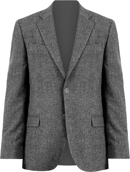 Men's Modern-Fit Solid Herringbone Tweed Sport Coat