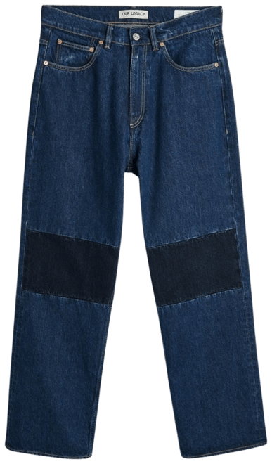 OUR LEGACY Extended Third Cut Regular Fit Jean in Blue Denim