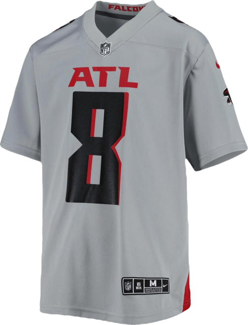 Big Boys  Kyle Pitts Gray Atlanta Falcons Inverted Game Jersey