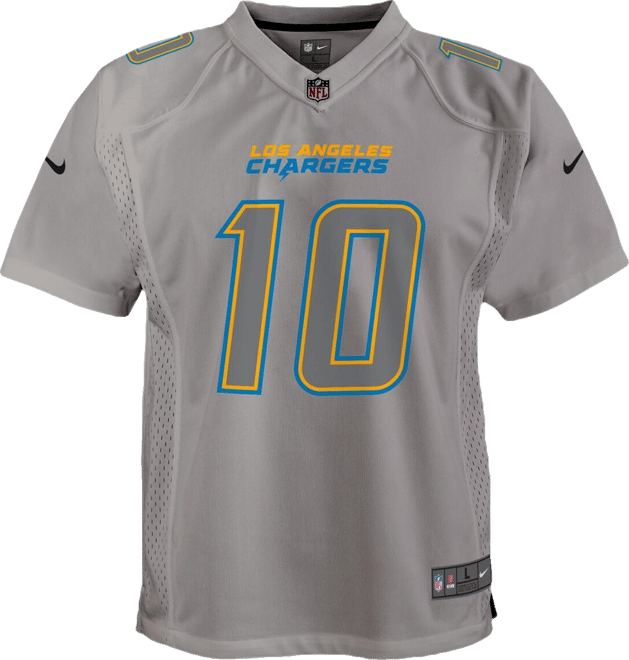 Big Boys  Justin Herbert Gray Los Angeles Chargers Atmosphere Game Jersey