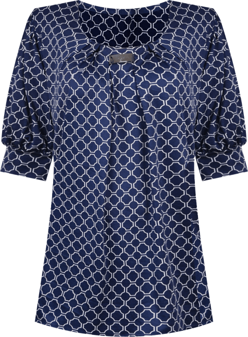 Women's Missy Short Sleeve Balloon Sleeve Top