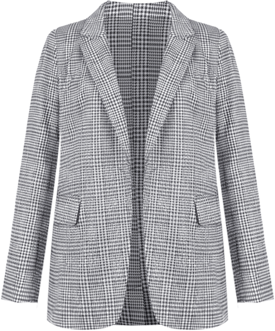 Plus Size Long Sleeve Ponte Jacket