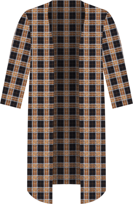 Plus Size 3/4 Sleeve Knit Cardigan