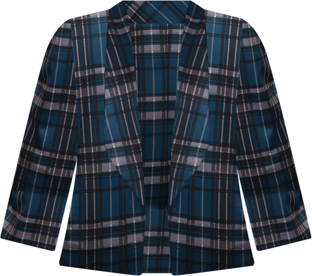 Plus Size 3/4 Sleeve Ponte Blazer