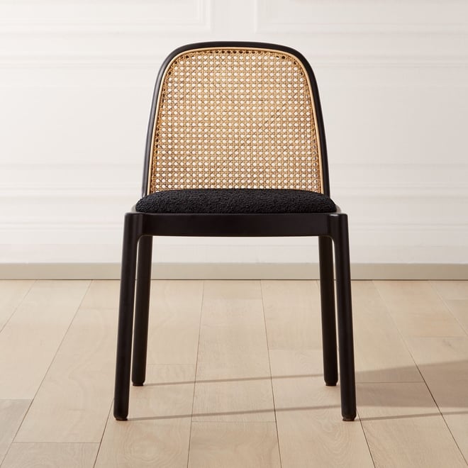 Natural cane on sale dining chair