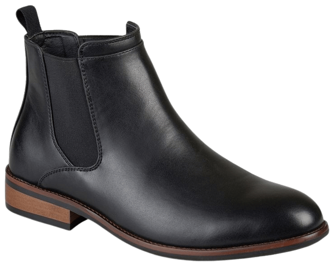 Black Leather Chelsea Boots with Houndstooth Pants Outfits For Men In Their  30s (2 ideas & outfits)