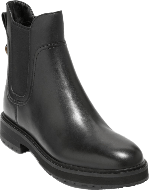 Cole haan black outlet waterproof boots