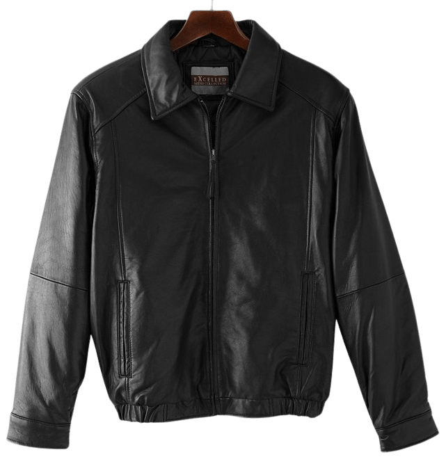 Excelled leather outlet jacket