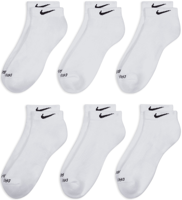 Image of Nike Everyday Plus Cushioned Training Ankle Socks (6 Pairs)