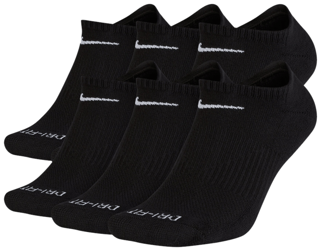 Nike Men's Everyday Plus Cushion Training Low Cut Socks 6 Pack