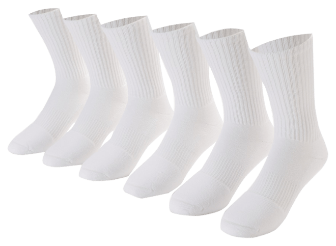 Under Armour Charged Cotton 2.0 Crew Socks, 6 Pack