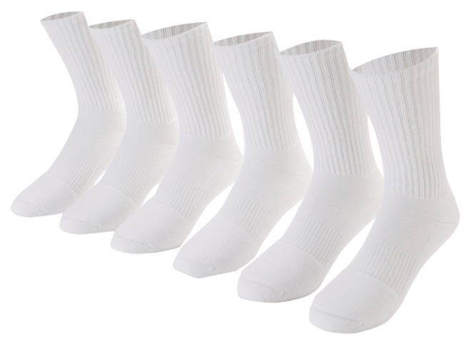 Under Armour Charged Cotton 2.0 Crew Socks, 6 Pack