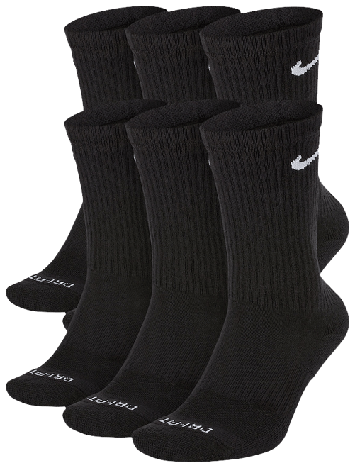 Nike Adults' Everyday Plus Retro Crew Socks 6-Pack