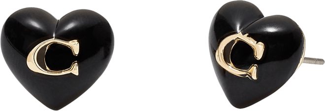 Women's Signature Heart Stud Earrings