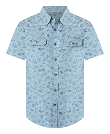 Eddie Bauer Polyester Short Sleeve Casual Button-Down Shirts for Men for  sale