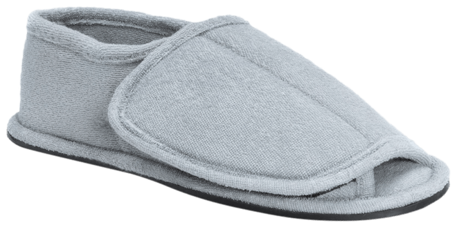 Men's open toe sales velcro slippers