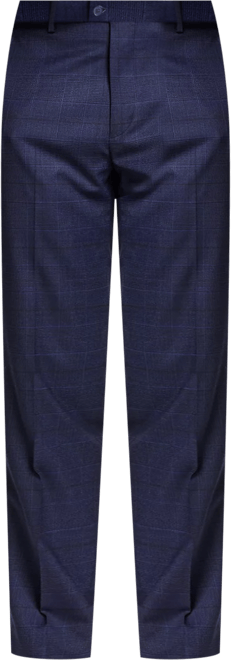 Men's Skinny Fit Wrinkle-Resistant Wool-Blend Suit Separate Pant, Created for Macy's