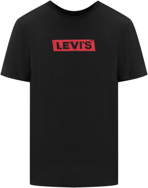 Men's Relaxed Fit Box Tab Logo Crewneck T-shirt