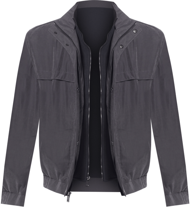 Men's Microfiber Poly Filled Bomber Jacket