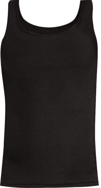 Hanes Ultimate Men's Dyed Tank (Black/Grey)