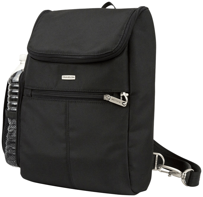 Travelon drape front shoulder bag sale