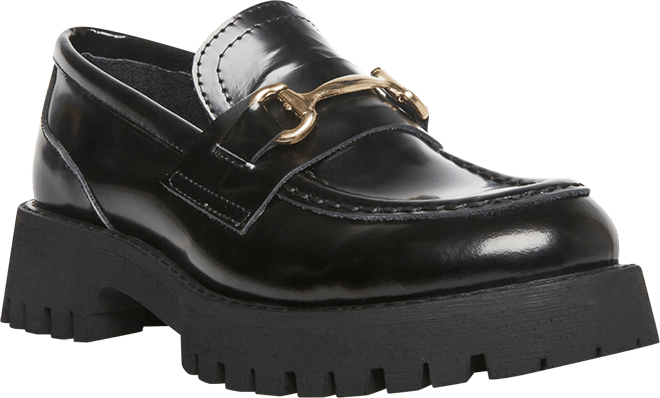 Steve Madden Women's Lando Tailored Lug Sole Bit Loafers - Macy's