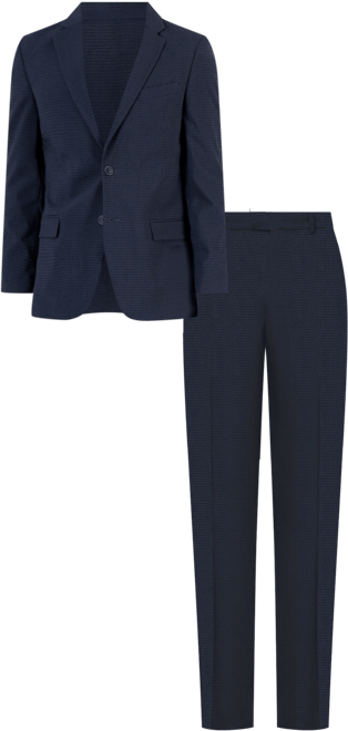 Mens Modern-Fit Bi-Stretch Fall Suit