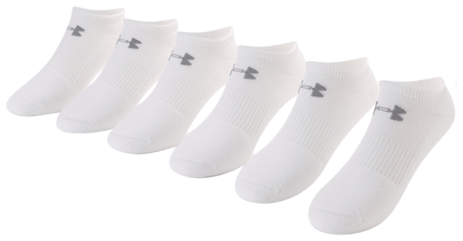 Men's Under Armour 6-pack Training Cotton Performance No-Show Socks