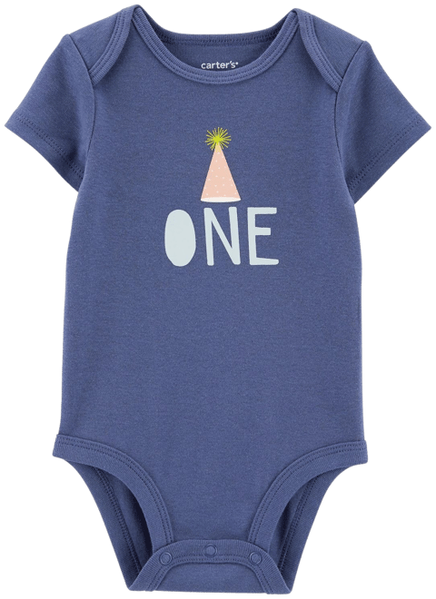 Baby Carter's Birthday Short-Sleeve Bodysuit