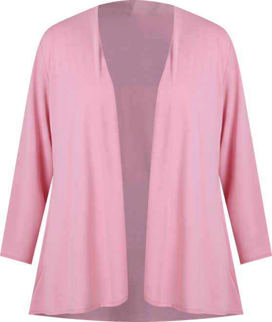 Plus Size Draped Open-Front Cardigan Sweater