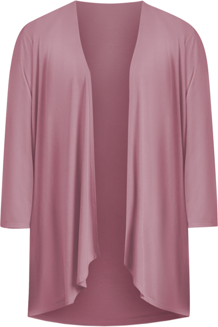 Plus Size Draped Open-Front Cardigan Sweater