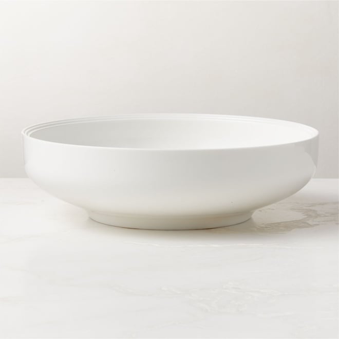 Studio Pottery Matt Finish Ceramic Serving Bowl (Off White and