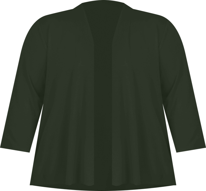 Plus Size Draped Open-Front Cardigan Sweater