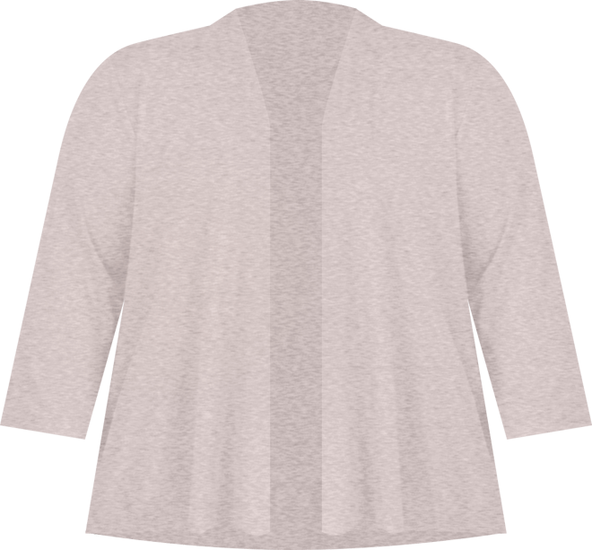 Plus Size Draped Open-Front Cardigan Sweater