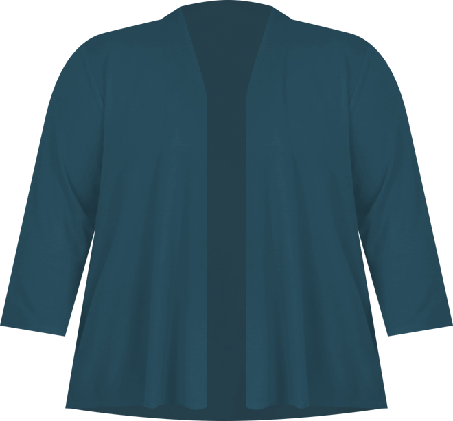 Plus Size Draped Open-Front Cardigan Sweater