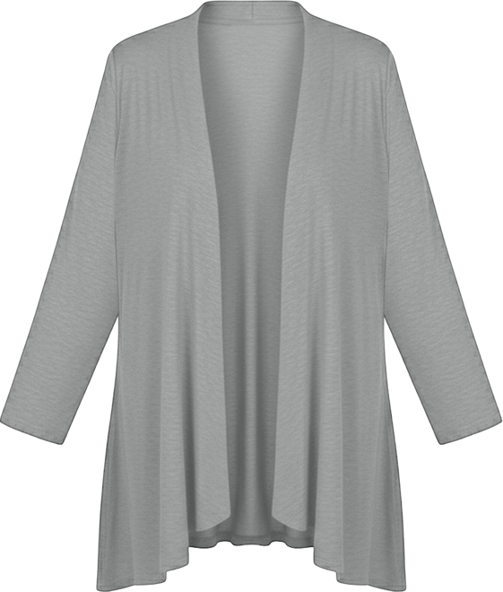 Women's Solid 3/4 Sleeve Cardigan