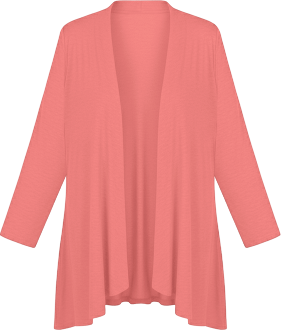 Women's Solid 3/4 Sleeve Cardigan